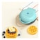 Nutricook Mini Waffle Maker, Aqua Marine, Quick Heating