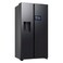 Samsung Bespoke AI Side-by-Side Refrigerator RS90F64D1, Black Doi, 615 L, 2 Doors