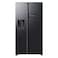 Samsung Bespoke AI Side-by-Side Refrigerator RS90F64D1, Black Doi, 615 L, 2 Doors