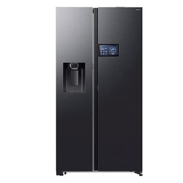 Samsung Bespoke AI Side-by-Side Refrigerator RS90F64D1, Black Doi, 615 L, 2 Doors