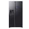 Samsung Bespoke AI Side-by-Side Refrigerator RS90F64D1, Black Doi, 615 L, 2 Doors