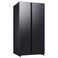 Samsung, 655L, AI Side by Side Refrigerator, Black, RS70F65Q1FA + Samsung Microwave, MS40DG5504AGSG