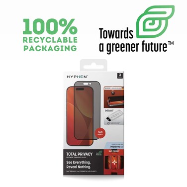 Hyphen Tempered Glass Screen Protector Clear Iphone 17 Pro Max 6.9 Inch