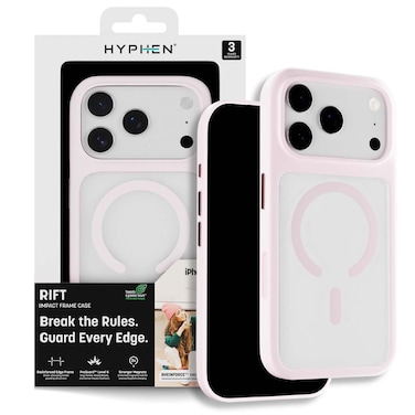 Hyphen Rift Impact Frame Case For Iphone 17 Pro (6.3&Prime;), Pink