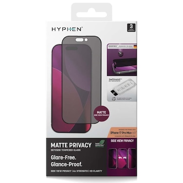 Hyphen Tempered Glass Screen Protector Clear Iphone 17 Pro Max 6.9 Inch