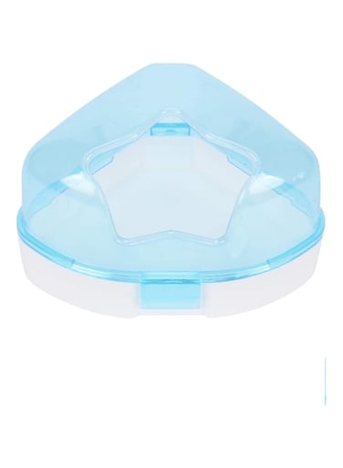 Khazna Hamster Sand Bathroom Plastic Sand Bath Container with Scoop Hamster Bathroom Sauna Toilet Bathtub for Mouse Hamster Chinchilla Rat Gerbil Blue
