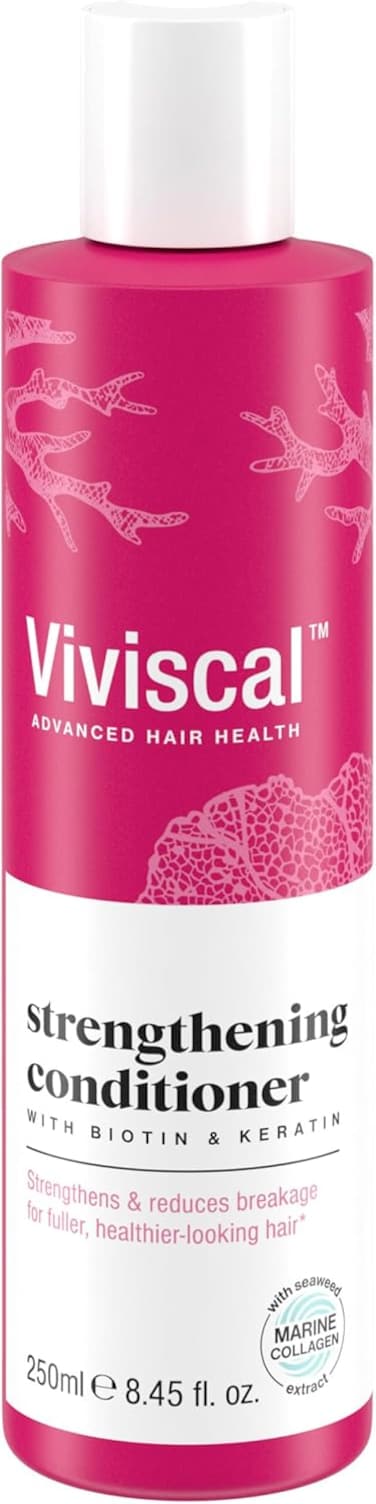 Viviscal Strengthening Hair Conditioner for Women, Biotin, Marine Collagen &amp; Keratin, Promotes Thicker, Healthier Hair &ndash;250ml