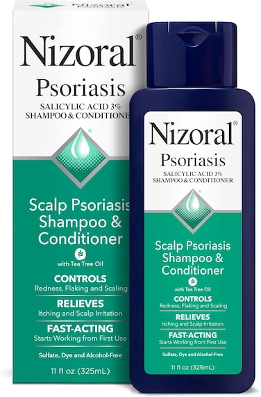 Nizoral Psoriasis Shampoo &amp; Conditioner - Effective Scalp Psoriasis Treatment, 11 Ounce