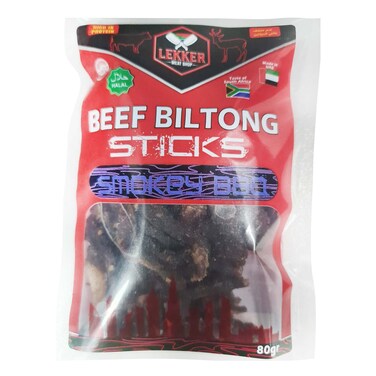 Lekker Biltong Smokey Barbeque 80g