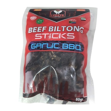 Lekker Biltong Garlic Barbeque 80g
