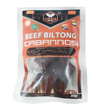 Lekker Beef Cabanossi 80g