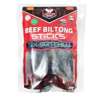 Lekker Biltong Six Gun Chilli 80g