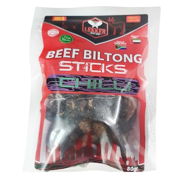 Lekker Biltong Sticks Chilli 80g