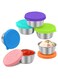 50ml Salad Dressing Container to Go, Leakproof Reusable Stainless Steel Small Container with Lid,Sauce Containers for Lunch box, Picnics, Travel, Office and Meal Prep