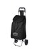 feelings Folding Essential Shopping Trolley   Fabric Luggage Bag with Wheels   Shopping Cart   Shopping Trolley with Wheels   Portable Trolley   Foldable Shopping Bag, Black