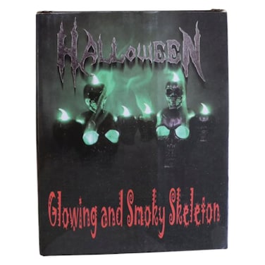 Halloween Skull with Light and Smoke