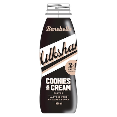 بيربيلز ميلك شيك بنكهة الكوكيز والكريمة بدون سكر مضاف 330 ملل