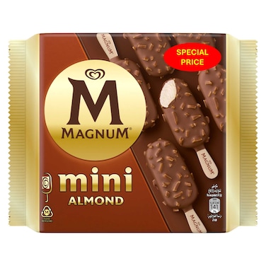 Magnum Special Price Mini Almond Ice Cream Multipack, 330ml Pack of 4