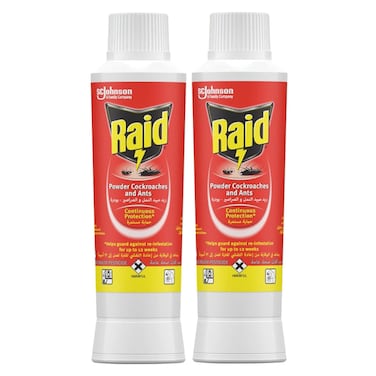 Raid Powder for Cockroaches and Ants, 250g Pack of 2