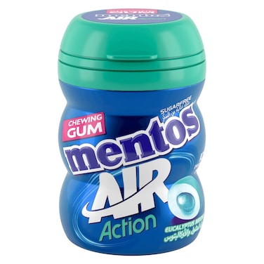 Mentos Air Action Sugarfree Eucalyptus Menthol Chewing Gum, 17.5g