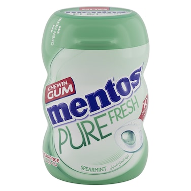 Mentos Pure Fresh Sugarfree Spearmint Chewing Gum Nano Bottle, 20g