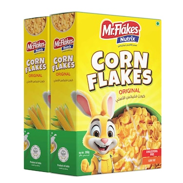 Mr. Flakes Nutrix Original Corn Flakes 350g, Pack of 2