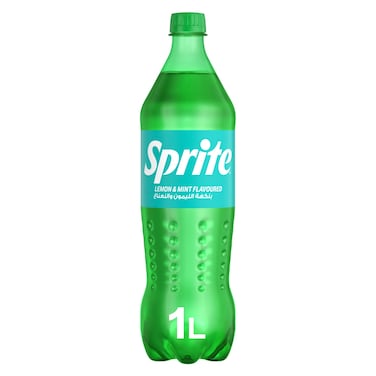 Sprite Lemon and Mint Flavoured Soft Drink PET Bottle, 1L