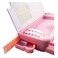 Multifunction Pencil Box with Built-In Compartments and Printed Design, Assorted