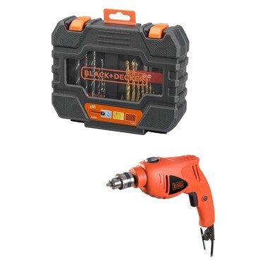 بلاك آند ديكر مجموعة مثقاب مطرقة ، 31 قطعة