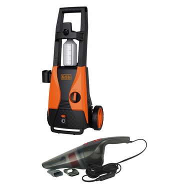 Black &amp; Decker Pressure Washer + Handheld Car Vacuum Cleaner