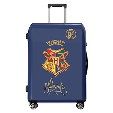 Hogwart 8 Wheel Luggage Hard Trolley, Cabin, Blue, 50cm