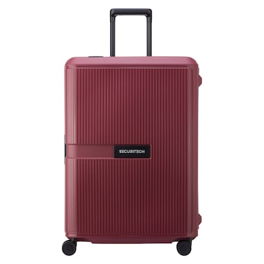 Delsey Securitech Stone Hard Luggage Trolley, Burgundy, 70cm