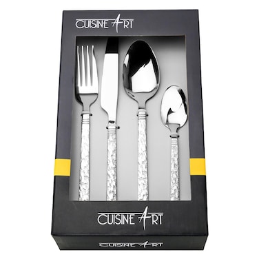CuisineArt Noha, 16 Pcs Cutlery Set, Silver