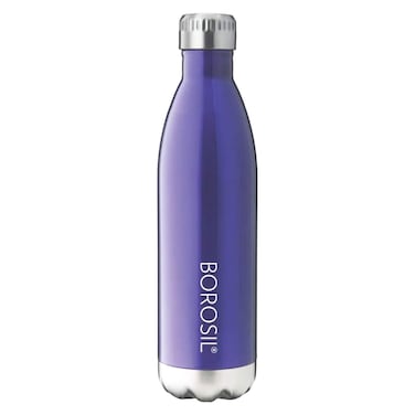 Borosil, Vacuum Bottle, Blue, 500ml