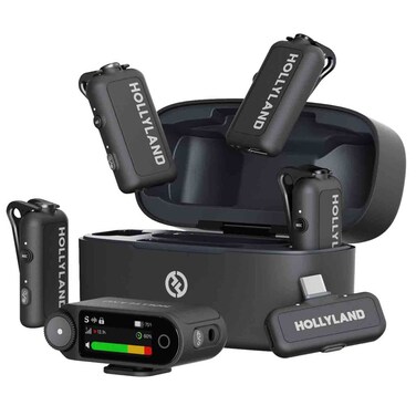 Hollyland Lark Max Series Professional Wireless Audio Combo, Black, Lark Max 2