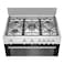 Indesit Cooker RIN9GGF23125X, 90 cm, Cast Iron, Inox, 5 Burners