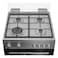 Indesit Cooker RIN6GGG2312XME, 60 cm, Cast Iron, Inox, 4 Burners