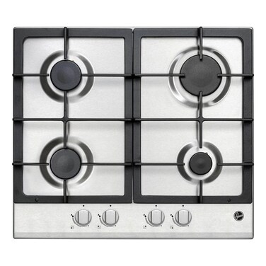 Hoover Built-in Gas Hob HGH-V64G-SBI, 60 cm, Cast Iron, Black, 4 Burners