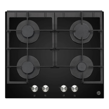 Hoover Built-in Gas Hob HGH-V64G-GBI, 60 cm, Cast Iron, Black, 4 Burners