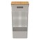 Grid Basket with Bamboo Lid, Beige, 49 L
