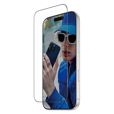 بانزر غلاس واقي شاشة فائق الاتساع لهاتف أبل آيفون 17 برو، شفاف