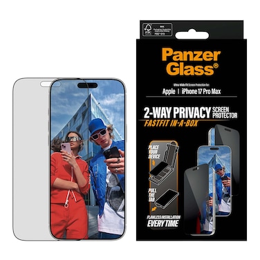 Panzer Glass Ultra-Wide Fit 2-Way Privacy Screen Protector for Apple iPhone 17 Pro Max