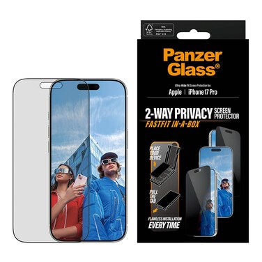 Panzer Glass Ultra-Wide Fit 2-Way Privacy Screen Protector for Apple iPhone 17 Pro