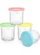 16 oz. Containers   Extra Replacement Pints and Lids - Compatible with Ninja Creami NC301 NC300 NC299AMZ Series ONLY (4 Pack - Blue, Pink, Green, Yellow)