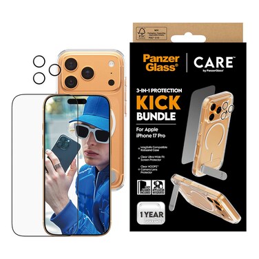 بانزر غلاس كير مجموعة حماية 3 في 1 لهاتف أبل آيفون 17 برو