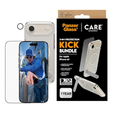 بانزر غلاس كير 3 في 1 حزمة لحماية لهاتف أبل آيفون 17 إير