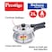 Prestige Stainless Steel Deluxe Alpha Svachh Baby Handle Pressure Cooker, Silver, 2L