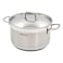 Korkmaz Alfa, Stainless Steel Extra Deep Casserole, Silver, 28cm