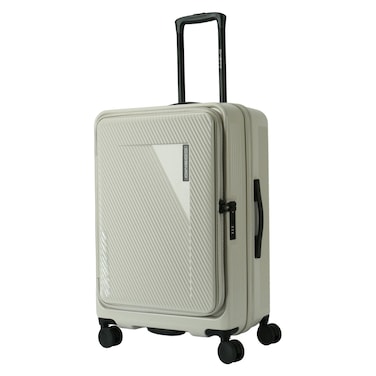Cosmo Onyx Luggage Hard Trolley, Cabin, Grey, 50cm