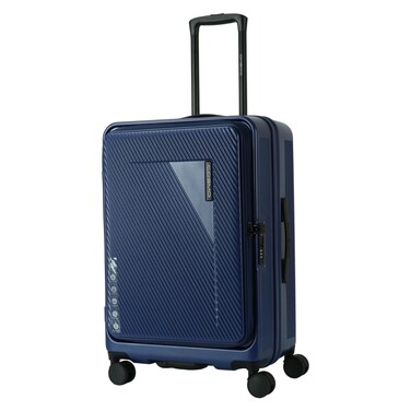 Cosmo Onyx Luggage Hard Trolley, Cabin, Blue, 50cm